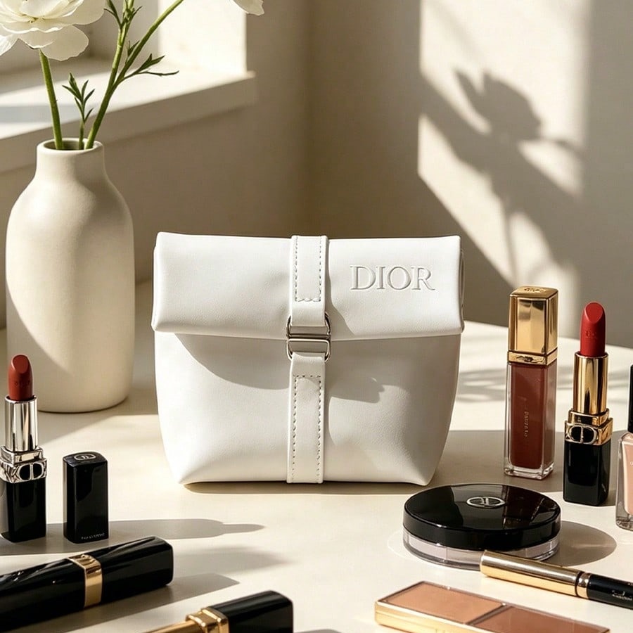Dior's Bag Witte cosmetische t - Luxury Skincare Samples recensie en prijs